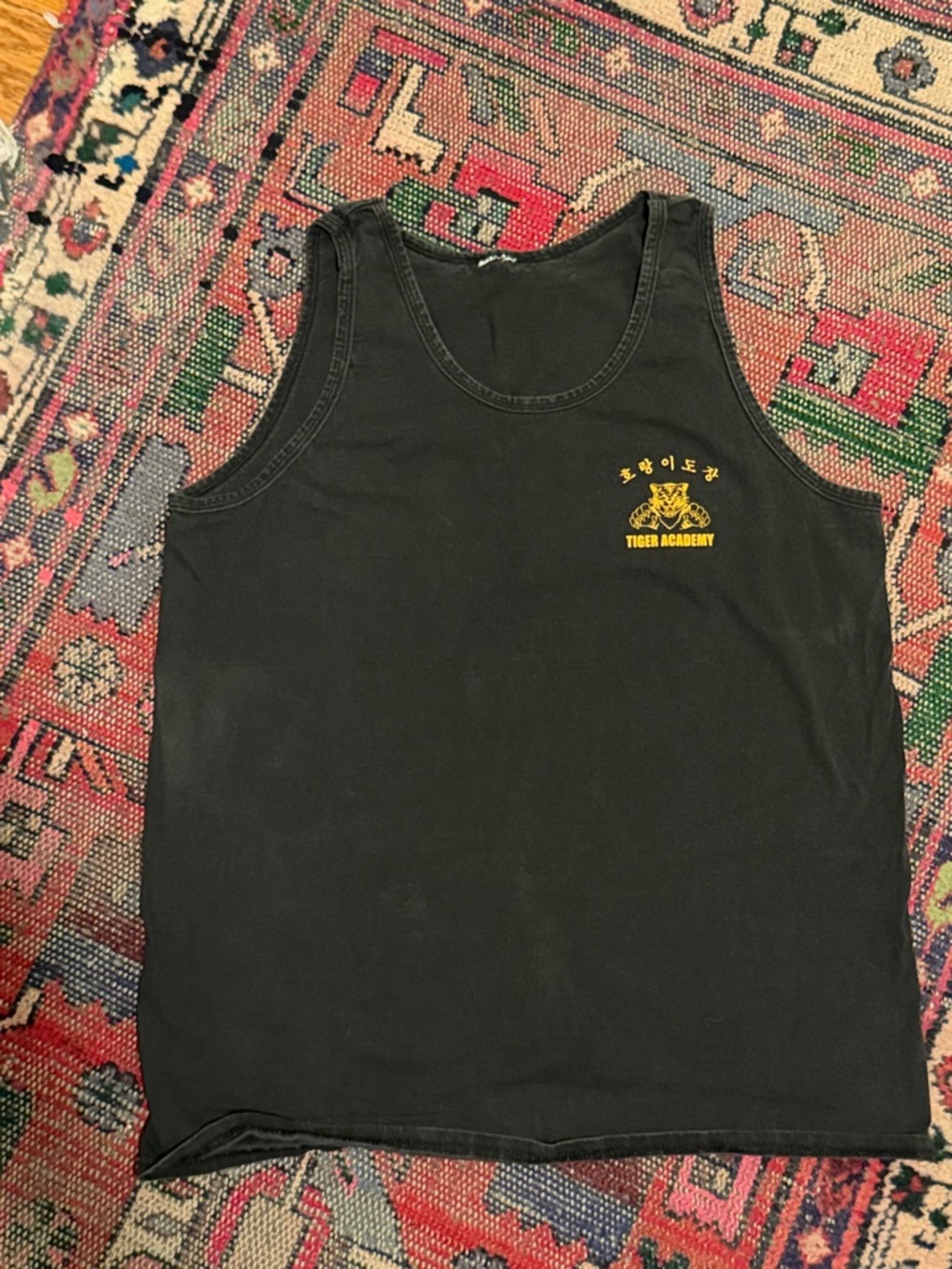 Vintage Graphic Black Mens Tank Top